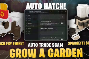 [UPDATED] Grow a Garden Script NO KEY | Auto Trade Scam, Auto Cook, Pet & Seed Spawner (PC & Mobile)