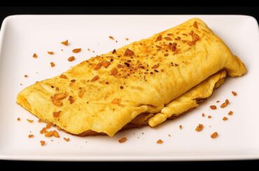 The Most Delicious French Omelette with Ground Beef & Cheddar | Fine Dining Breakfast Recipe
