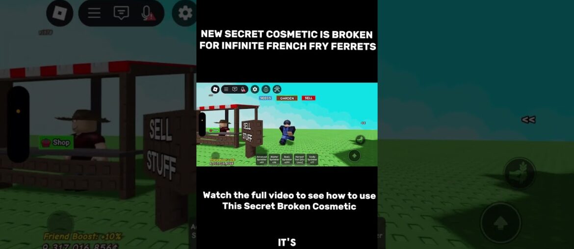 NEW SECRET COSMETIC IS BROKEN FOR INFINITE FRENCH FRY FERRETS | Grow a Garden