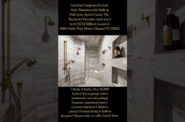 Gated In " Gorgeous French Style Mansion" with built in Sports Court and full gym! Backyard Paradise