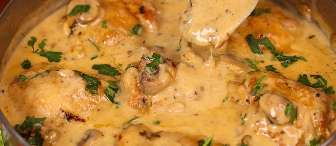 This Chicken Thighs Recipe Will Drive You Crazy! Easy and Quick! French Chicken Fricassee