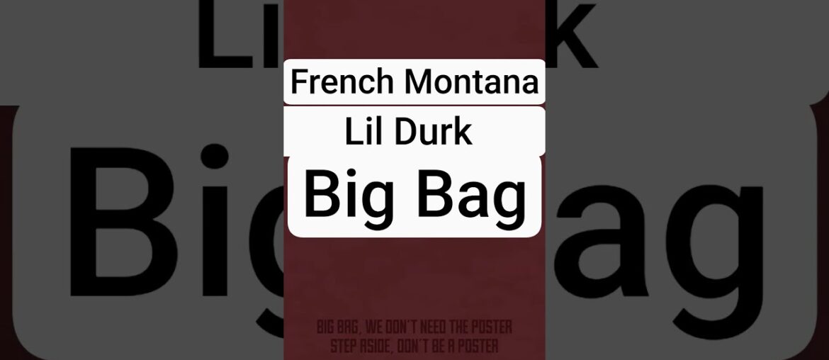 French Montana, Lil Durk - Big Bag | Slowed + Reverb #frenchmontana #bigbag #slowedandreverb