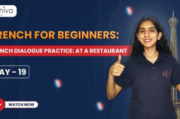 French Dialogue in Restaurant | French Restaurant Conversation | French Course - Day 19