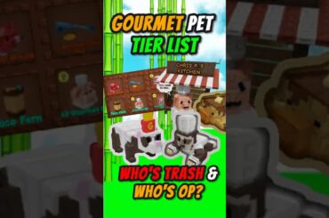 Worst to Best Gourmet Pets in 30 Seconds! | Grow a Garden Tier List  #growagarden #pets