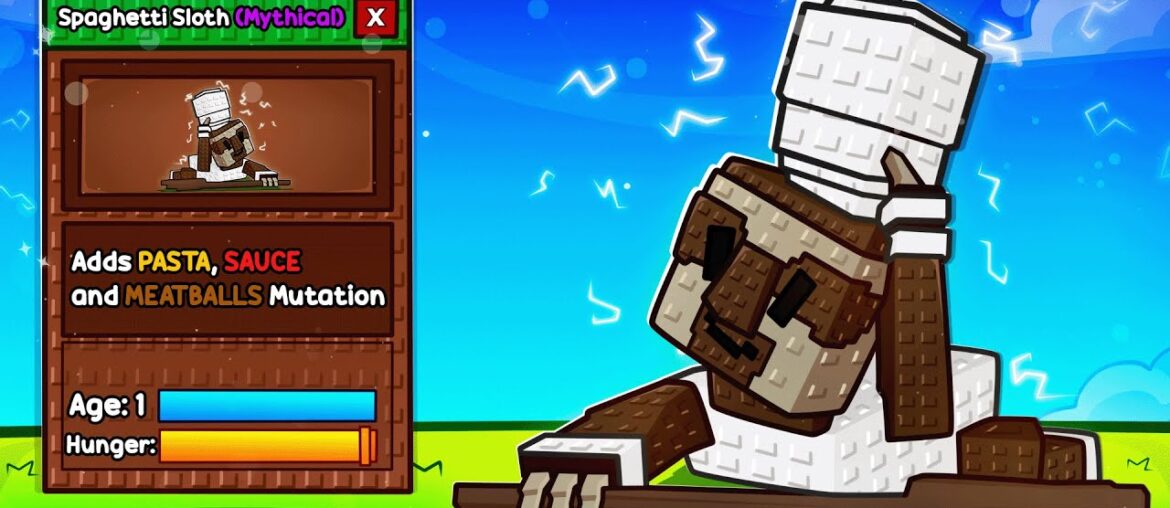 The SPAGHETTI SLOTH Pet Adds 3 NEW MUTATIONS in Grow a Garden The SPAGHETTI SLOTH Pet Adds 3 NEW MUTATIONS in Grow a Garden