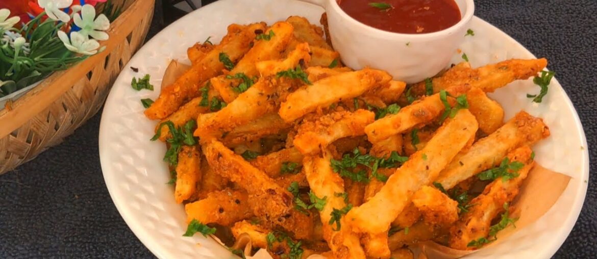 Incredibly Crispy Seasoned French Fries || Masala Chips Recipe @ZaikaMaker
