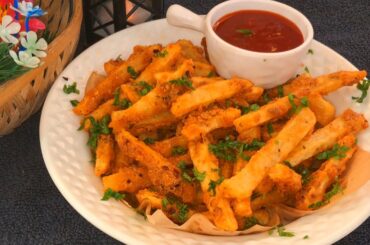 Incredibly Crispy Seasoned French Fries || Masala Chips Recipe @ZaikaMaker