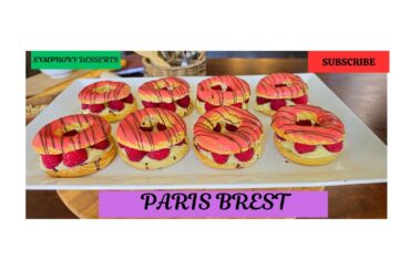 "Raspberry Paris-Brest: A Sweet Journey to French Pastry Heaven!"#food,#foodie,#dessert,#instafood,