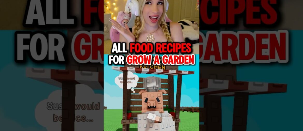 ALL NEW “FOOD RECIPES” in GROW A GARDEN on ROBLOX!