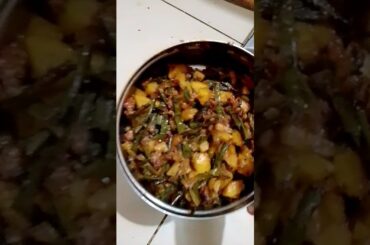 Beans  Aalu Recipe//#French Beans and Aalu Recipe #priyanshivlog #shorts