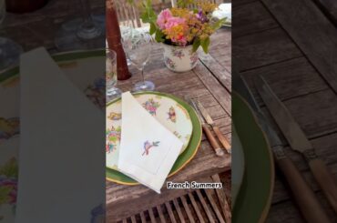 French Outdoor Table-scape for Lunch