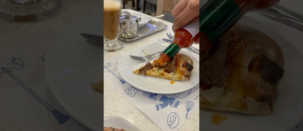 Working and dining+coffee at French Baker+sockets at the table to charge while we eat. #frenchbaker