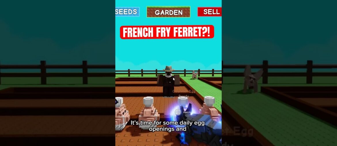 OPENING NEW GOURMET EGG TO GET FRENCH FRY FERRET PET! Grow A Garden #roblox #growagarden #fyp #viral