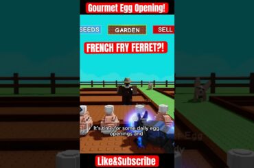 OPENING NEW GOURMET EGG TO GET FRENCH FRY FERRET PET! Grow A Garden #roblox #growagarden #fyp #viral