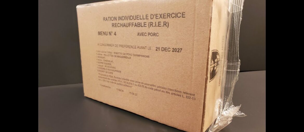 2024 French RIER Pork Risotto Review Ration Individual Exercise MRE Tasting Test 2024 French RIER Pork Risotto Review Ration Individual Exercise MRE Tasting Test