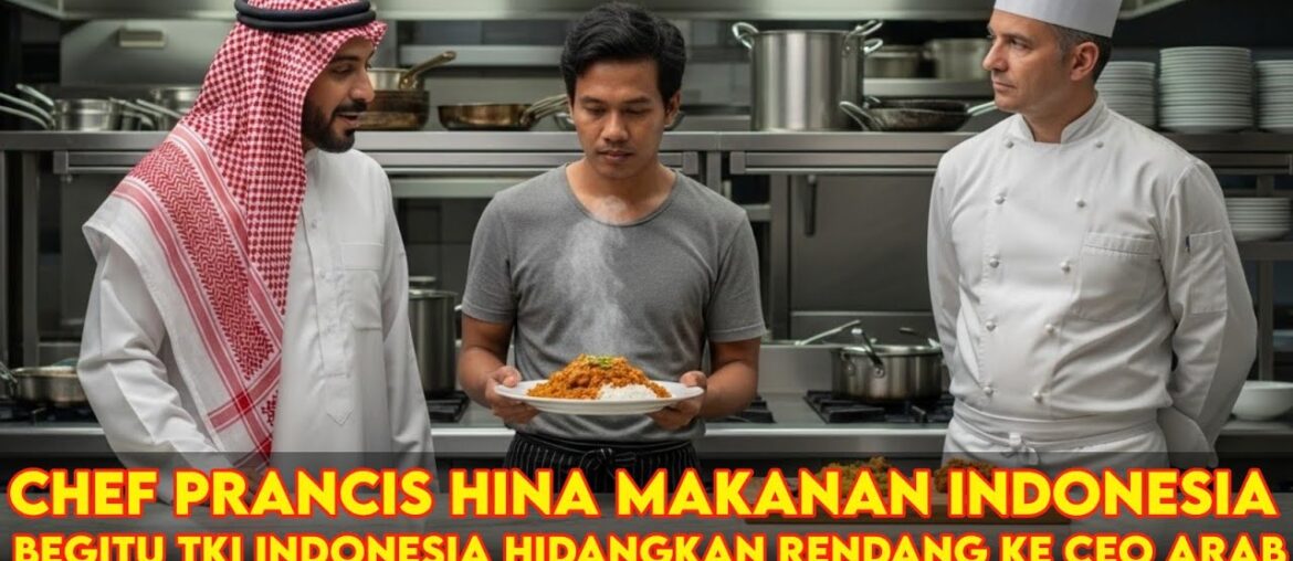 Chef Prancis Ini Menghina Makanan INDONESIA. TKI Balas Dengan Hidangkan Rendang Buat CEO Arab suka!!