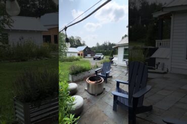 2025 The patio at French Woods Farmhouse vacation rental in Hancock, NY