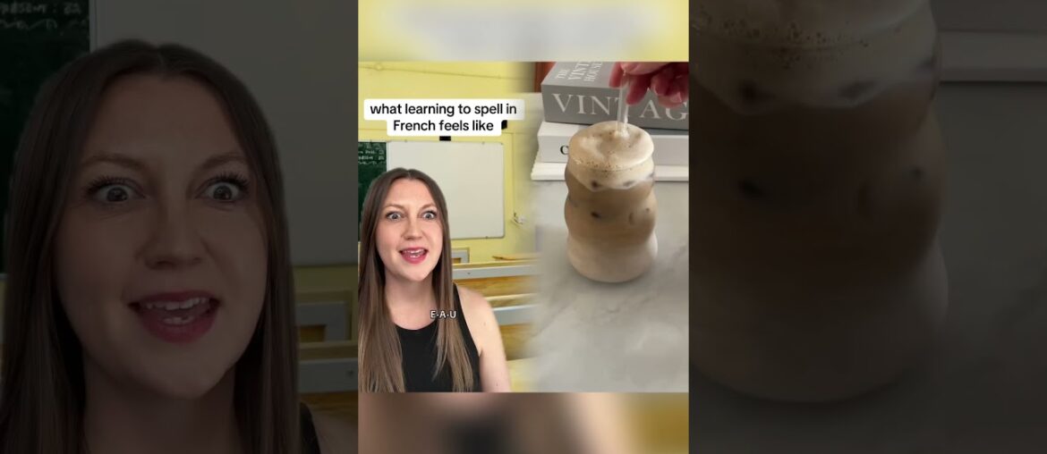 What learning to spell in French feels like #french #learnfrench #frenchclass #funny