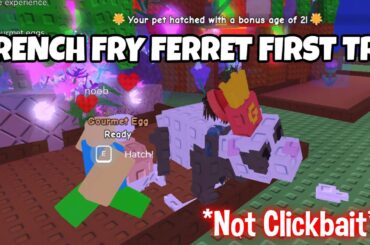 I GOT A FRENCH FRY FERRET ON MY FIRST TRY HATCHING GOURMET EGGS IN GROW A GARDEN *NOT CLICKBAIT*
