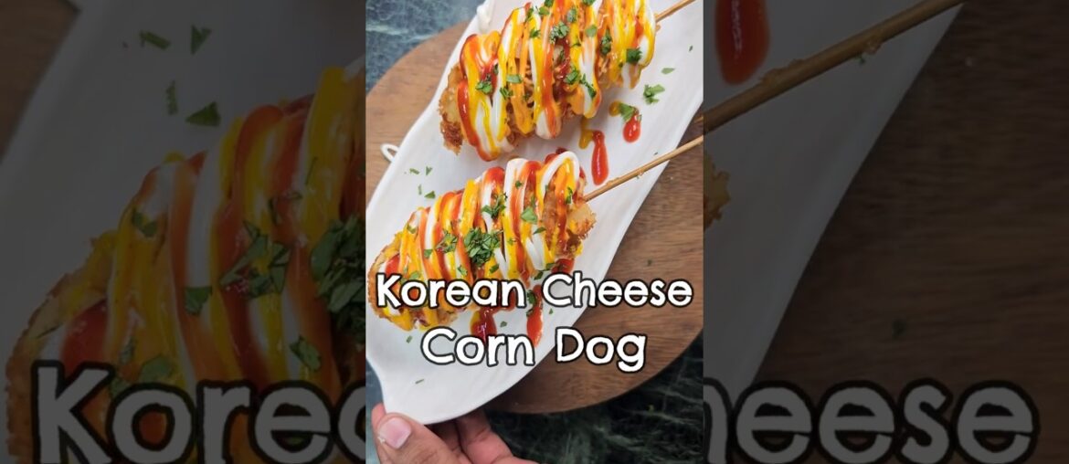 Korean Cheese Corn Dog #Shorts #CornDog