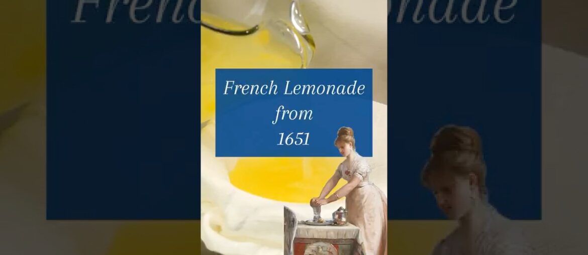 Making a Lemonade Recipe from 1651 Making a Lemonade Recipe from 1651