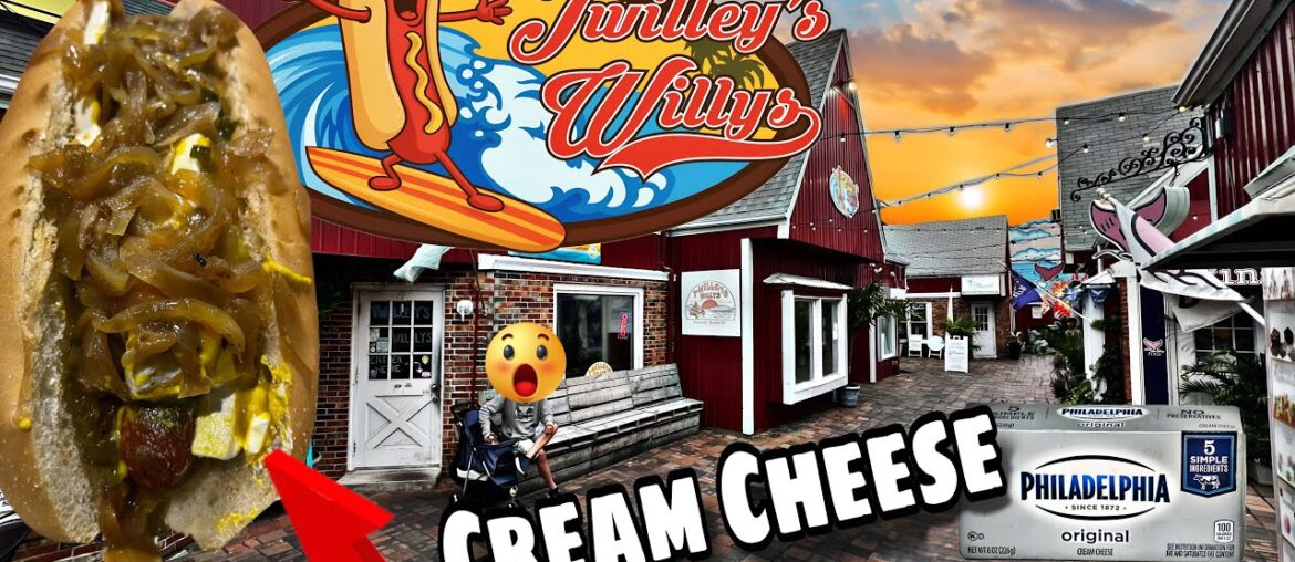 Cream Cheese Hot Dog?! Crab Drenched Fries @ Twilley’s Willys Fenwick Island, DE