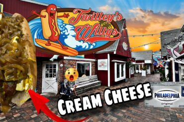 Cream Cheese Hot Dog?! Crab Drenched Fries @ Twilley’s Willys Fenwick Island, DE