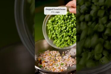 beans poriyal | South Indian style French bean poriyal | french beans sabzi #shorts