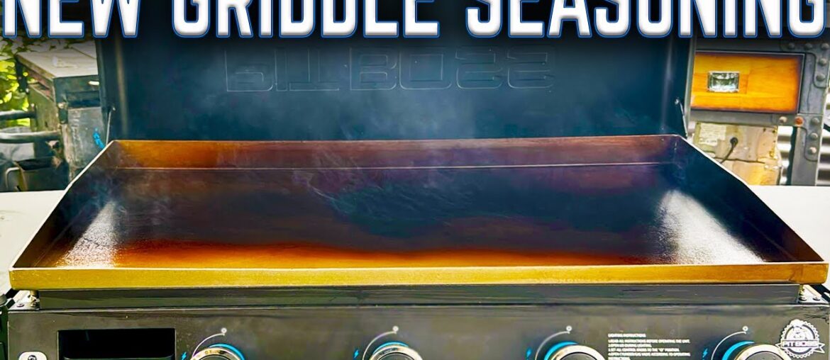 LET'S SEASON THE NEW GRIDDLE! PIT BOSS DELUXE 4 BURNER GRIDDLE   UNBOXING AND HOW TO SEASON