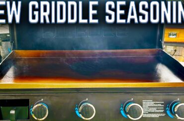 LET'S SEASON THE NEW GRIDDLE! PIT BOSS DELUXE 4 BURNER GRIDDLE   UNBOXING AND HOW TO SEASON