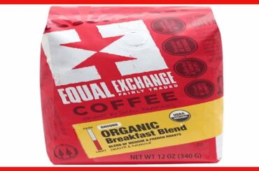 Equal Exchange Organic Ground Coffee, Breakfast Blend, 12 Ounce Bag