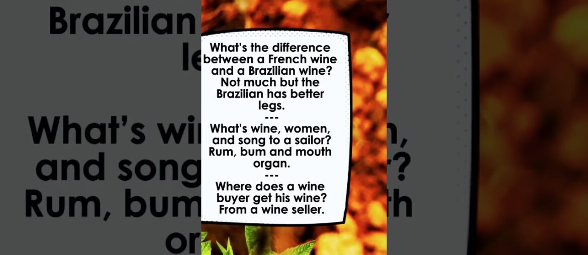 What’s wine, women, and song to a sailor?