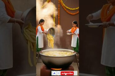 Tricolor French Fries | Village style for Independence Day #shorts #shortsfeed #viral #tinyworld