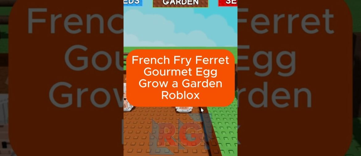 French Fry Ferret - Gourmet Egg -Cooking Event- Grow a garden - Roblox Gameplay #viral #foryou #fyp