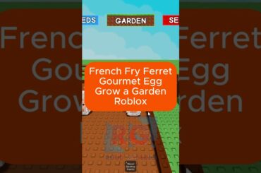 French Fry Ferret - Gourmet Egg -Cooking Event- Grow a garden - Roblox Gameplay #viral #foryou #fyp