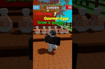 Hatch 7 Gourmet egg | Can i get French Fry Ferret??? Grow a garden #roblox  #growagarden
