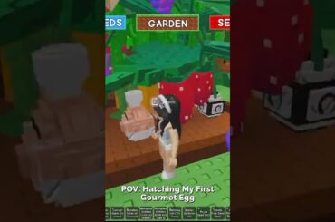 POV: Opening My First Gourmet Egg #growagarden  #roblox
