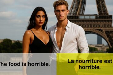 Say it in French I The food is horrible