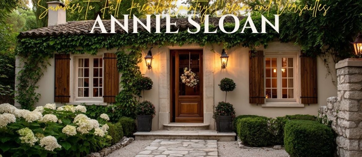 Summer to Fall French Country Inspired by Annie Sloan in Cream and Versailles Chalk Paint