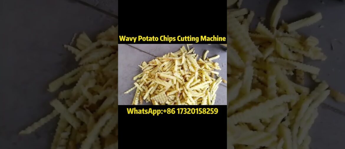 Crispy Crinkle-Cut Fries Made Easy! | Wavy Potato Cutter Machine Demo#potatocutter