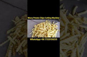Crispy Crinkle-Cut Fries Made Easy! | Wavy Potato Cutter Machine Demo#potatocutter