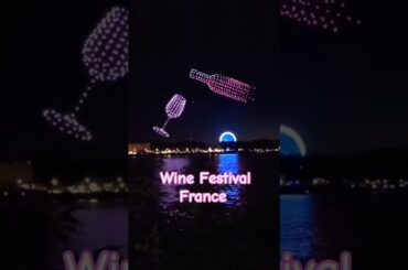 Wine festival in Bordeaux, France is celebrated with 400 drones. #viral #drone