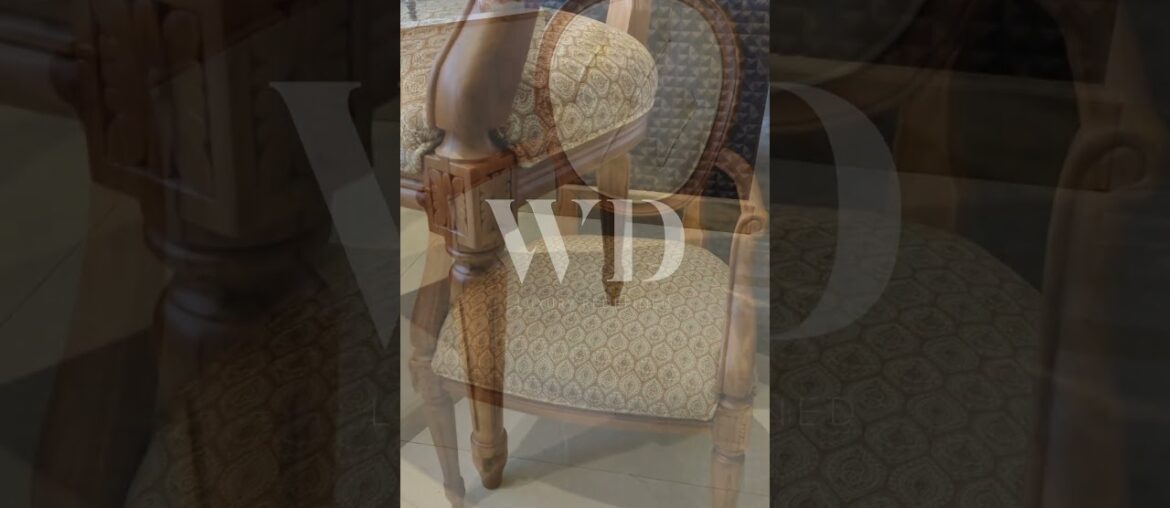 Elegant Classic Armchairs | Luxury Wooden Chairs with Tufted Backrest Elegant Classic Armchairs | Luxury Wooden Chairs with Tufted Backrest