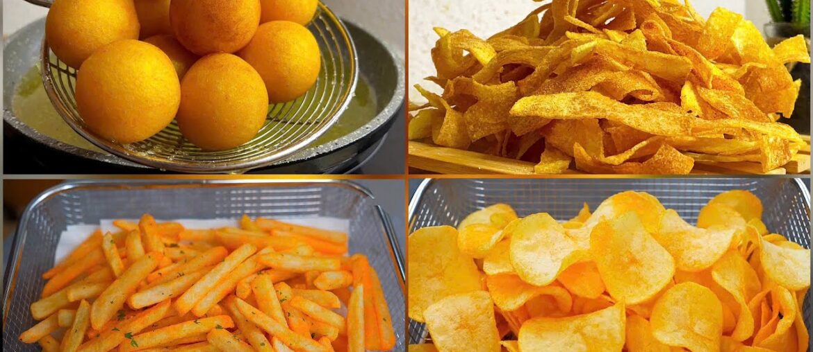 4 Amazing Potato Recipes!! Collections ! French Fries , French Fries , Potato Sticks , Potato Snacks