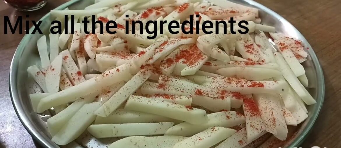 #Crispy Oven-Baked French Fries #Healthy French Fries Recipe #Oil-Free Snack in oven