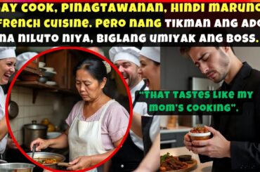 PINAY COOK, PINAGTAWANAN, HINDI mARUnOnG NG FRENCH CUISINE. PERO NANG TIKMAN ANG ADOBO NA NILUTO NYA