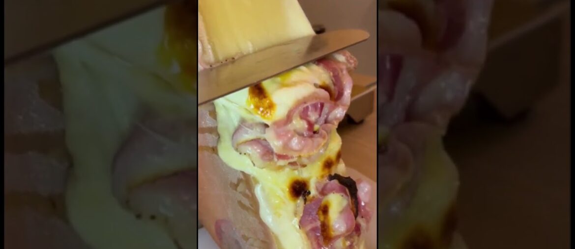 Molten Raclette Scraped on Crispy Prosciutto & Artisan Sourdough Molten Raclette Scraped on Crispy Prosciutto & Artisan Sourdough