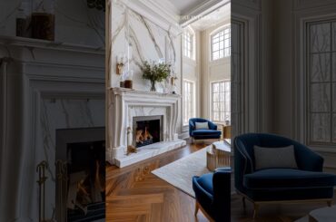 Navy Velvet & Brass Sophistication French Luxury Interior Design Excellence   Aspire Interiors