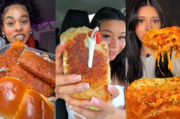 TIKTOK Mukbang Compilation | Chili's, Taco Bell, Wingstop, Cane's, McDonald's & More!