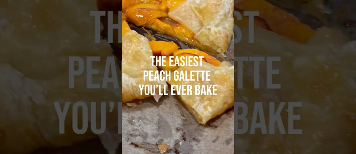 Easy Peach Galette Recipe | Rustic French Dessert in Minutes